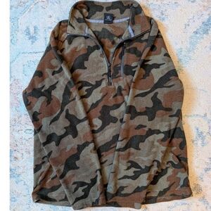 camo fleece quarter zip
